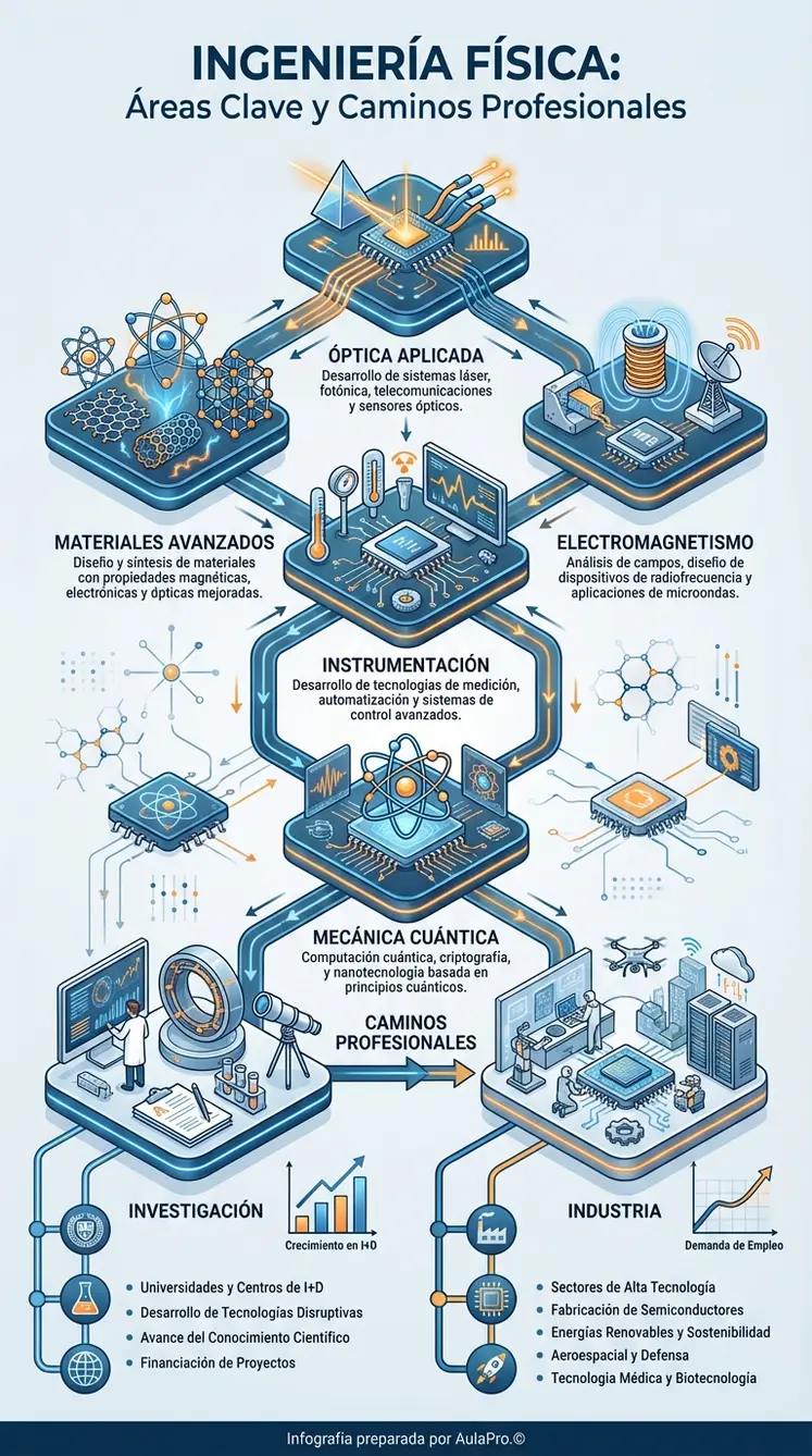 Infografía detallada sobre Ingeniería Física