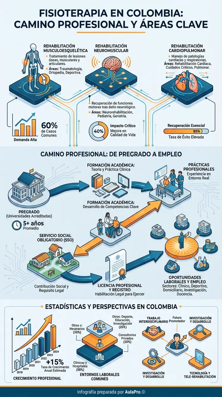 Infografía detallada sobre Fisioterapia