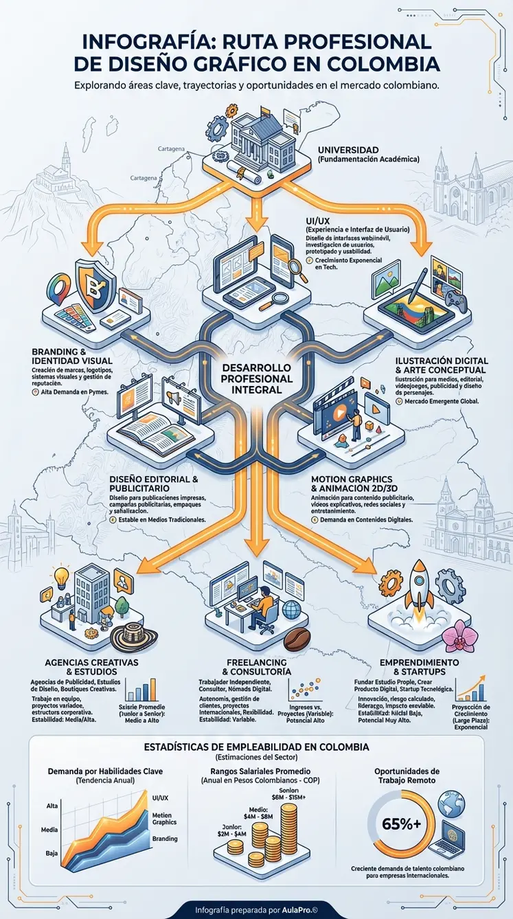 Infografía detallada sobre Diseño Gráfico