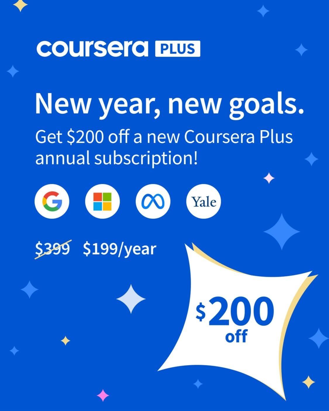 ¡Vuelve En 2025! Coursera Plus Con Descuento Del 50% Por Año Nuevo Coursera Plus Con Descuento Del 50%