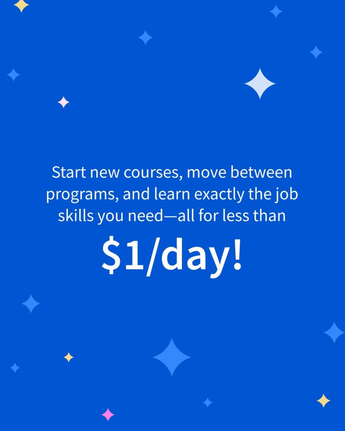 Obten Coursera PLus por menos de $1 USD al día